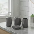 thumbnail image 5 of Evideco French Home Goods Diamond Shape Compact Toilet Brush & Holder Set with Toilet Brush, Gray, 5 of 6