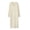 Beige, variant on Bathrobe for Women Winter Solid Color V Neck Long Sleeve Soft Cozy Warm Sleepwear with Side Pockets,L