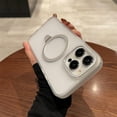 thumbnail image 5 of Compatible with iPhone 14 Pro Max Frosted Case with Ring Stand 180° Rotatable Magnetic Kickstand Invisible Holder Translucent Fashion Luxury Protection Shockproof Case for Women Girls Man, 5 of 12
