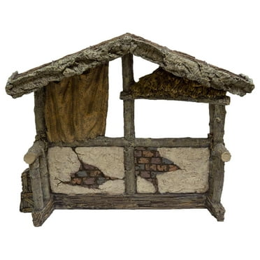 Christmas Nativity Rustic Stable Creche Shed, Perfect for Celebrating & Remembering The Meaning of Christmas