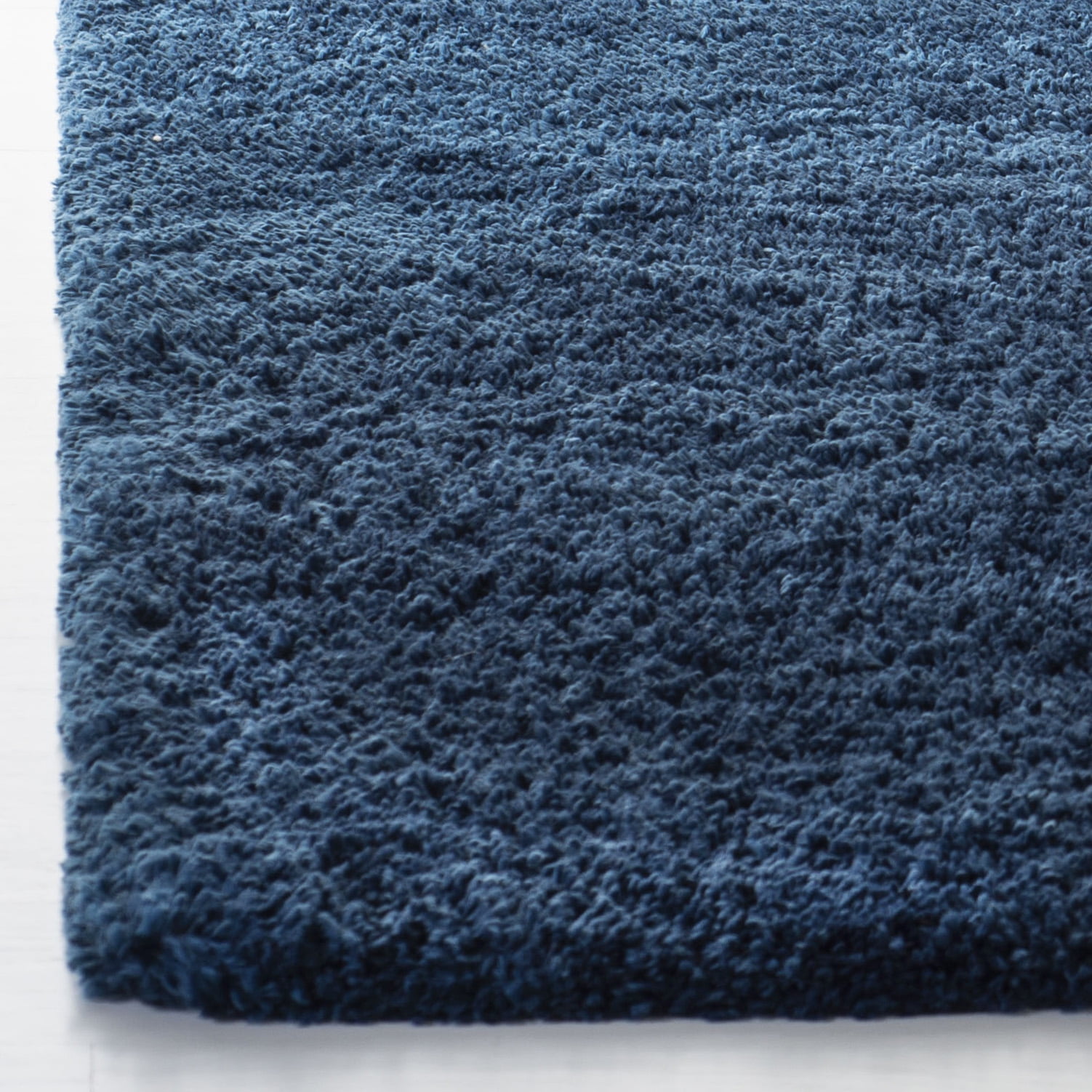 Safavieh Fontana Jamie Solid Shag Area Rug, Blue, 6'7" x 9'