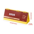 thumbnail image 3 of 2026 Calendar Notes Mini Calendar Desktop Decoration English Calendarwith Twin-Wire Binding + Hanging Hook + Thick Paper + Unruled Blocks with Julian Dates, 3 of 8