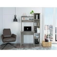 thumbnail image 2 of Pemberly Row Contemporary Desk Engineered Wood Desks in Gray, 2 of 9