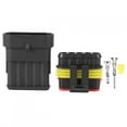 thumbnail image 4 of Waterproof Electrical Connector,5 Set 5 Pin Waterproof Electrical Connector Plug Waterproof Electrical Wiring Connector Ultra Responsive, 4 of 8