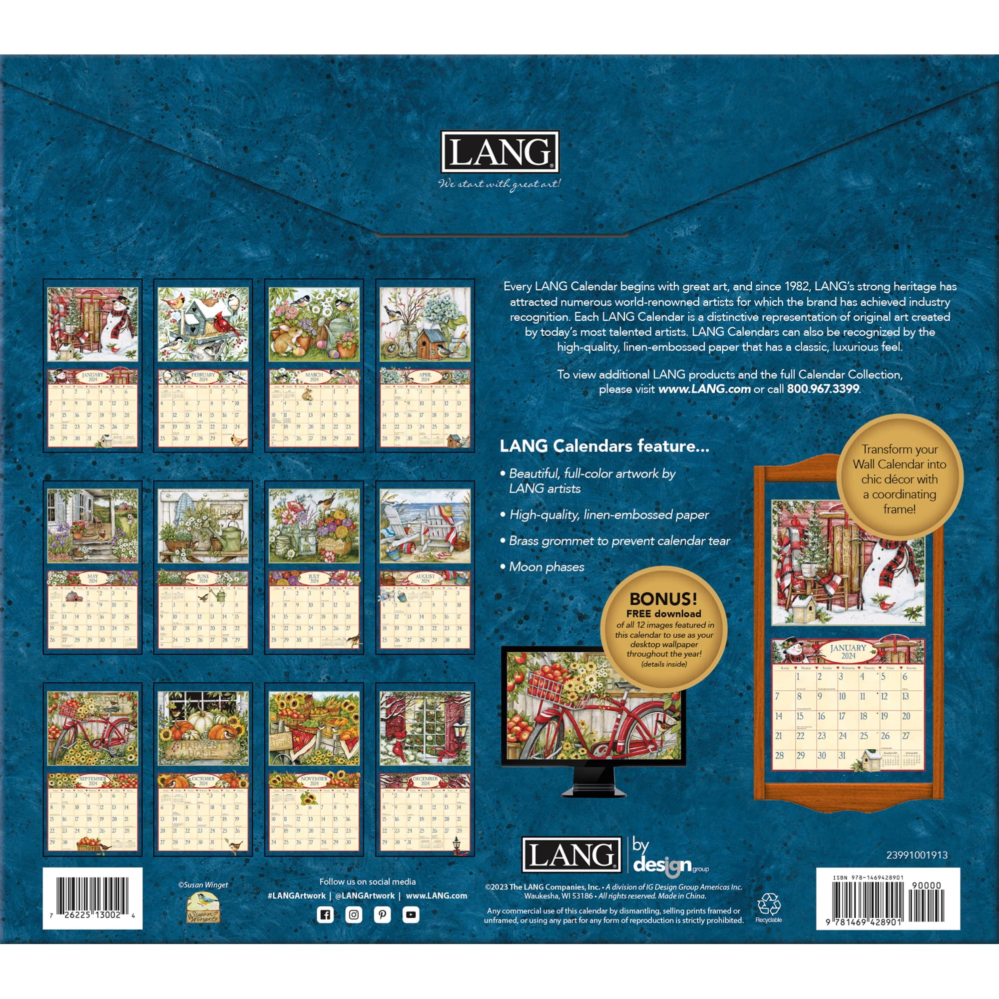 2024 Calendar Heart & Home By Susan Winget Mini Lang 24991079242 - View #7
