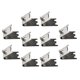 thumbnail image 3 of 10 piezas de clips para estantes de congelador, soportes para estantes de refrigerador, clip de acero inoxidable para estantes, 3 of 7