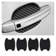 thumbnail image 1 of 4PCS Car Door Handle Sticker, Carbon Fiber Anti-Scratches Car Door Cup Protector, Non-Marking Auto Door Handle Protective Film, Universal for Most Car Handles,Black, 1 of 5