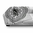 thumbnail image 3 of Retro Soft Flannel Fleece Throw Blanket, Concept of Greek Pattern Spartans Silhouette Retro Design, Cozy Plush for Indoor and Outdoor Use, 70" x 90", Grey Black White, by Ambesonne, 3 of 6