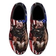 thumbnail image 2 of Pitbull American flag Shoes Sneakers Black Size 6, 2 of 7