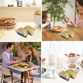 thumbnail image 4 of 4Pcs Taco Holders Stainless Steel Taco Stand Rack Tray 2 Grid Tortilla Roll Plates Taco Shell Holder Mexican Pancake Holder with Handle for Baking Tool Silver, 4 of 8
