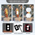 thumbnail image 5 of Switch Panel Switch Decoration 2.76x4.53x0.28 Inches Duplex Outlets Switch Plate Wall Plates Living Room Kitchen Bedroom Study Switches Cartoon Snowman Candle Picture, 5 of 8
