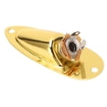thumbnail image 1 of Guitar Input Jack Boat Style Jack Socket Plate 6.35mm Metal Electric Guitar Input Output Socket With 2 String Fixators, 1 of 8