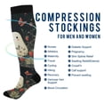 thumbnail image 2 of FORMRS Womens Knee High Socks Casual Long Thick Travel Daily Wear, 2 Pairs, Happy Ghost, 2 of 6