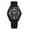 Black, variant on Women's Round Silicone Watch: Luminous Hands 24-Hour Large Numeral Dial - Outdoor Sport