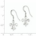 thumbnail image 2 of Primal Silver Sterling Silver Fleur De Lis Dangle Earrings, 2 of 4