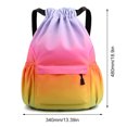 thumbnail image 2 of Mochila con cordón impermeable bolsa de gimnasio para hombres y mujeres ( ) amarillo verde, 2 of 9