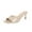 Khaki, variant on Women's Fashion Casual Patent Leather British Style Square Head Spring And Summer New Breathable High Heel Sandals Khaki Size 7.5