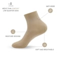 thumbnail image 2 of Calcetines casuales SERISIMPLE de viscosa de bambú para hombre, 5 pares, color caqui, 2 of 6