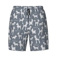 thumbnail image 4 of Lsque Mens Swim Trunks Poodle Dog Pattern - Bathing Suit Compression Liner - Beach Swim Shorts Swimwear - (S-3XL) - Stretch Quick Dry -Small, 4 of 9