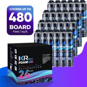 Ixirpro 24-Pack Expanding Spray Foam Insulation Kit (25.4 oz / 720g) - High Density Closed Cell Sealant for Walls, Ceiling, Windows & Doors