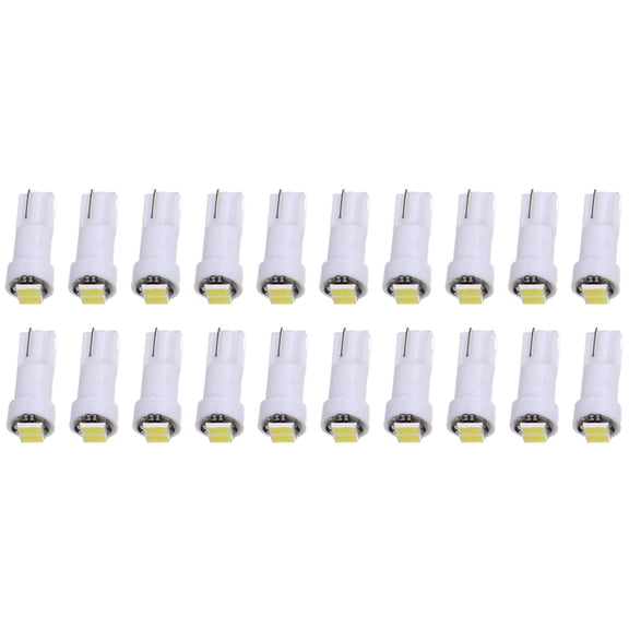 cciyu T5 PC74 T5 37 74 Instrument Panel LED Light Gauge Cluster Indicator Led Bulbs White Light,20Pack