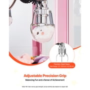 KFFKFF Medium-Sized Claw Crane Machine with Lights & Sounds, Adjustable Steel Claws, Toy and Candy Grabber Prize Dispenser for Events, Home, and Entertainment Venues, Pink