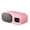 pink, variant on Wireless Speaker with Alarm Clock, TWS Party Pairing, Hi-Fi Audio, Bluetooth/TF/USB/Aux, Mirror Display, Metal Diaphragm - Dorm & Bedside Essential