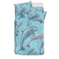 thumbnail image 1 of Juego de cama con estampado de delfines, 1 of 5