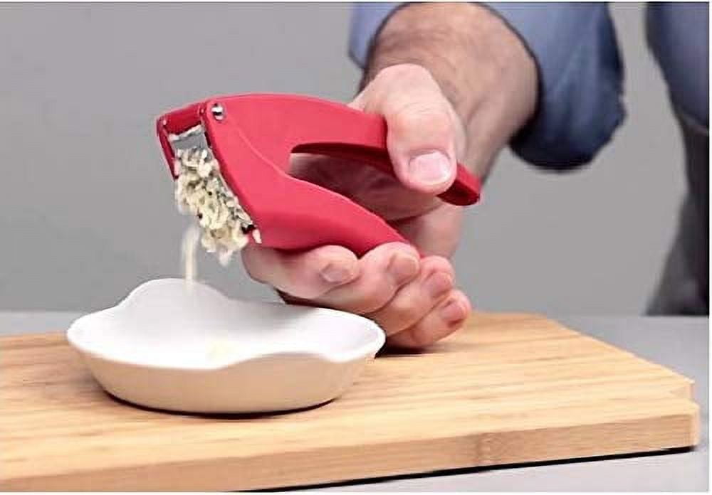 Easy Clean Garlic Press – Red, Kuhn Rikon