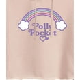 thumbnail image 3 of Polly Pocket - Polly Pocket Rainbow Logo - Junior's Cropped Hoodie, 3 of 5