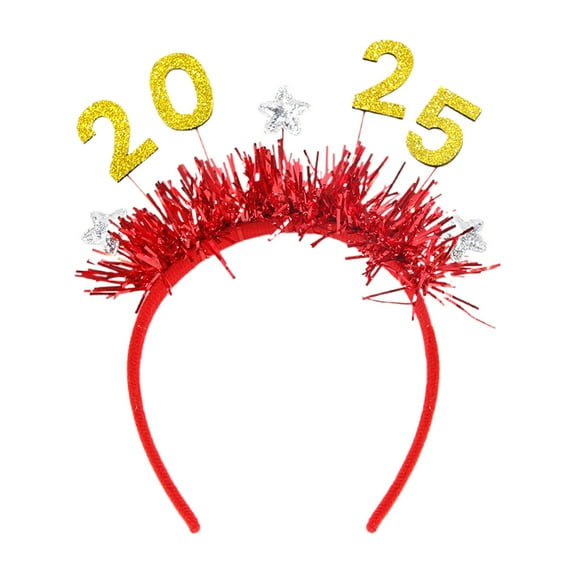 Uutvmp Christmas Headbands, Xmas 2025 Headwear Holiday Headbands, Seasons Themes Headband Assorted Styles for Christmas New Year Party Accessories