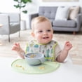 thumbnail image 2 of Bumkins Baby Feeding Silicone Sensory Placemat, Baby Ages 6 Mos+ (Sage), 2 of 5