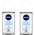 thumbnail image 1 of Nivea Fresh Natural Roll-On, 50 ml Chacun (Lot de 2), 1 of 1