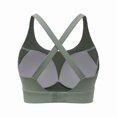 thumbnail image 5 of Sport Bras For Women Solid Color Smoothing Underwire Bra Light Green Size S, 5 of 6