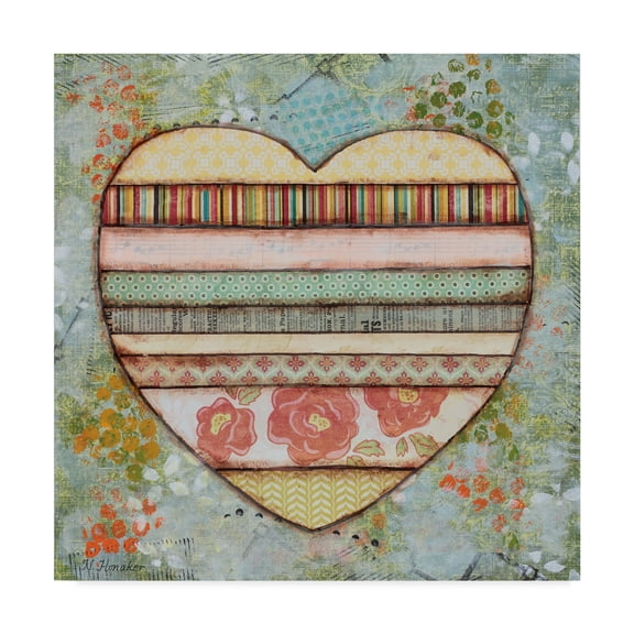 Trademark Fine Art 'All My Heart' Canvas Art by Let Your Art Soar