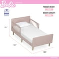 thumbnail image 6 of Evolur Barbie Los Altos Toddler Bed, Blush Pink, 6 of 8