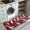 thumbnail image 3 of Red Christmas Snowman Pattern Kitchen Rug Mat,Kitchen Runner Rugs Non Skid Washable,Decorative Kitchen Floor Mats for Kitchen,Sink,Laundry,17"x47.2", 3 of 7