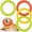 Colorful, variant on NCQ 4 Pack Dog Ring Toy Dog Training Chew Toy for Outdoor Aggressive Durable Pet Chewers Fetch Floating Toys Flying Disc Puppy Ring for Large Medium Puppy Training(Colorful,7.48 Inch)