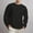 Black Sweatshirts for Men, variant on Men Crew Neck Sweatshirts Side Seam Split Plain Long Sleeve Oversized Cut for Coffee Errands Neighborhood Walks Green M