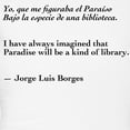 thumbnail image 3 of CafePress - Borges Library Quote Bilingual Women's Light Pajam - Women's Short Sleeve Print T-Shirt and Pants Light Cotton Pajama Set, 3 of 7