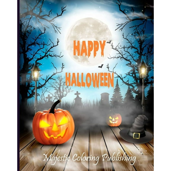 Happy Halloween: Halloween coloring book for adults with Terrifying Monsters, Evil Women, Dark Fantasy Creatures for relaxation (Paperback)