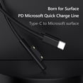 thumbnail image 3 of Cable de cargador rápido PD de fuente de alimentación USB C para Microsoft Surface Pro 7 6 5 4 WDOplteas  Para estrenar, 3 of 9