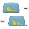 thumbnail image 3 of Xecao Cute Ducky Print Fashion Makeup PVC Bag Large Capacity Travel Cosmetic Bag for Women Organizer Toiletry Clutch, 3 of 8