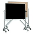 thumbnail image 6 of AARCO Products ACB4872G Aluminum Frame Revolving Composition Chalkboard-Natural Cork, 6 of 6