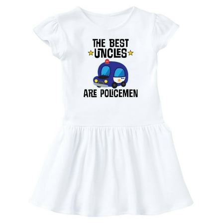 

Inktastic Best Uncles Are Police Officers Gift Baby Girl Dress