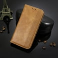 thumbnail image 5 of Compatible with Nokia X100 Case Magnetic Closure Vintage Pattern PU Leather Wallet Cover with Card Slots-Brown, 5 of 5