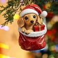 thumbnail image 4 of Christmas Gift Dog Acrylic – Unique Acrylic Christmas Decoration for Dog Lovers, Holiday Dog Gift, Dog-Themed Christmas Tree Ornament, Perfect for Pet Owners, 4 of 6