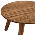 thumbnail image 2 of Walker Edison 30" Solid Acacia Wood Round Coffee Table in Brown, 2 of 10