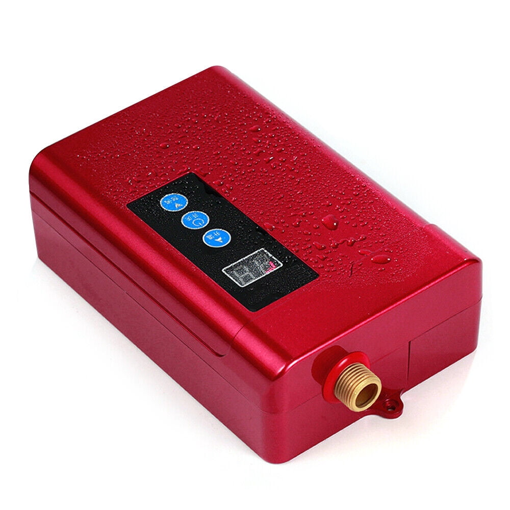 3KW Mini Tankless Water Heater, LCD Display, Electric Instant Hot Water Heater for Whole House 110V