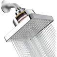 thumbnail image 1 of 20 Etapas Filtro De Agua Para Regadera, 6"Cabezal de ducha de lluvia de alta presión con filtrado, Agua Para Eliminar Cloro, Impurezas Y Olores, Ideal Para Todo Tipo De Baño(plateado), 1 of 7